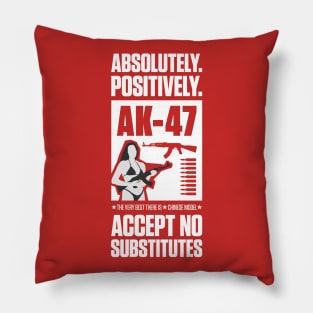 AK-47 Jackie Brown reference (white version) Pillow