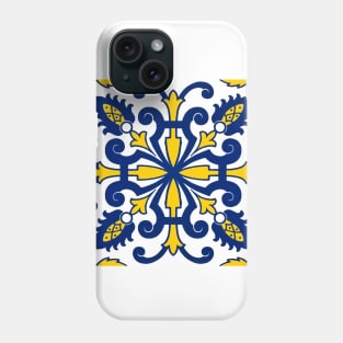 Traditional Nikea Moroccan Moors Portuguese Tiles Azulejo Graphic Pattern Phone Case