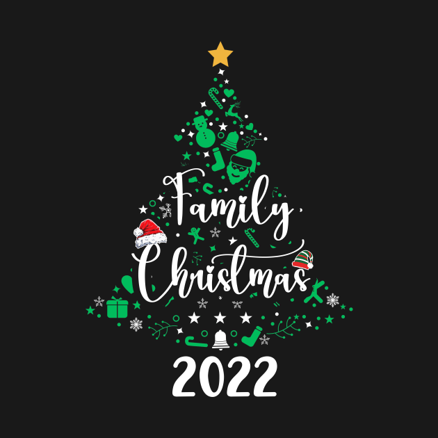 Discover Christmas Family 2022 Xmas Christmas Tree - Christmas Family 2022 Xmas Christmas - T-Shirt