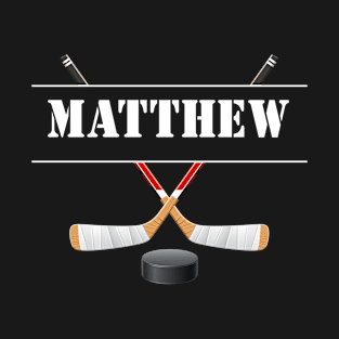 Matthew Birthday Hockey T-Shirt