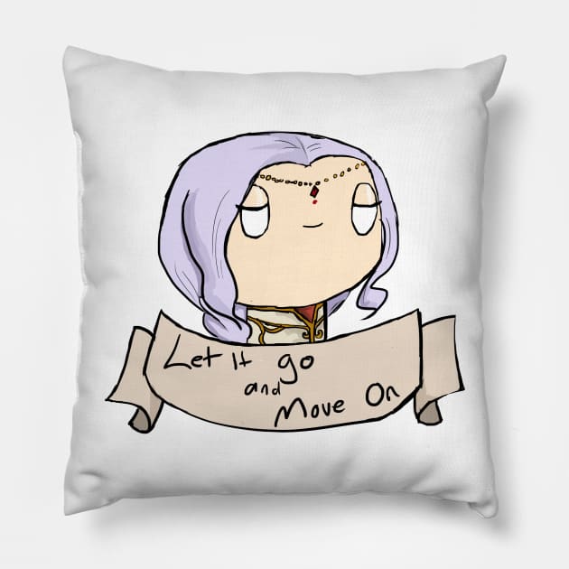 Let it Go and Move On Pillow by HeatherC