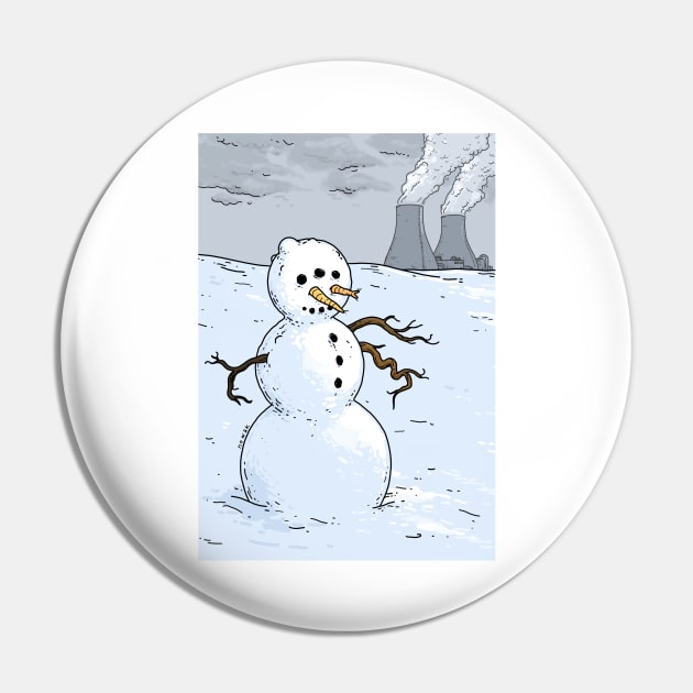 Nuclear Snowman Pin by nowakdraws