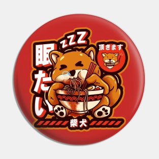 fox ramen Tattoo art Pin