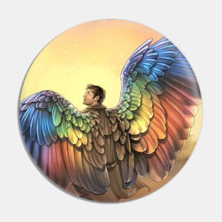 Rainbow Angel Pin