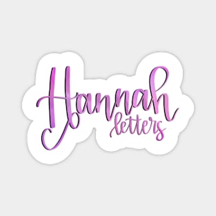 Hannah letters logo Magnet