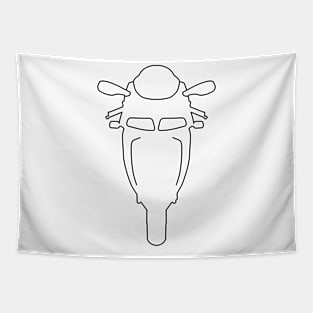 Ducati 916 outline graphic (black) Tapestry