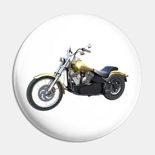 Golden Classic Motorcycle Pin