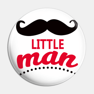 Birthday Boy of Little Man Mustache Pin