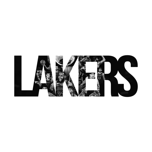 Lakers Champion Kobe 2020 B/W by Paskwaleeno