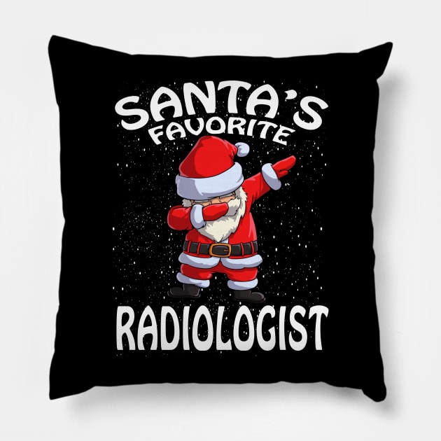 Santas Favorite Radiologist Christmas Pillow by intelus