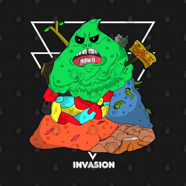 INVASION TRASH ZOMBIE by onora