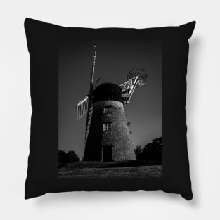 Monochrome Whitburn Windmill Pillow