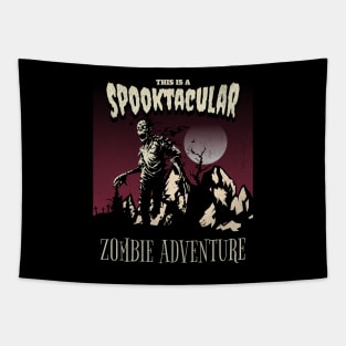 Spooktacular Zombie Adventure Tapestry