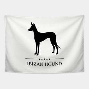 Ibizan Hound Black Silhouette Tapestry