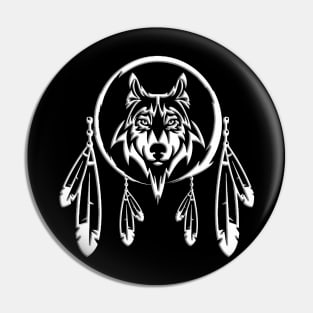 WOLF 1 (White) Pin