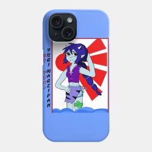 Yuri Marzipan the Oni - Traditional (cool color scheme) Phone Case