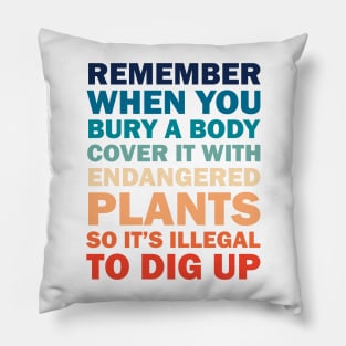 Funny Gardening Joke Pillow