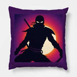 Stylish Ninja silhouette Pillow