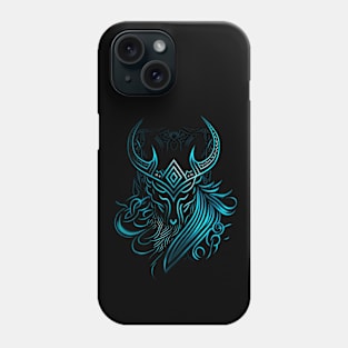 Viking, blue symbol Phone Case