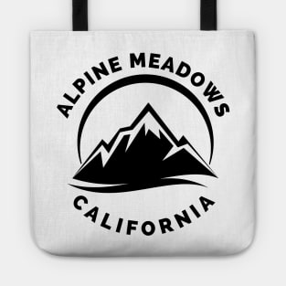 Alpine Meadows Ski Snowboard Mountain California Yosemite - Travel Tote