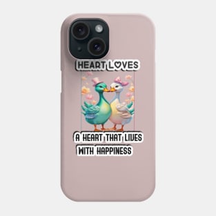 Love duck couple Phone Case