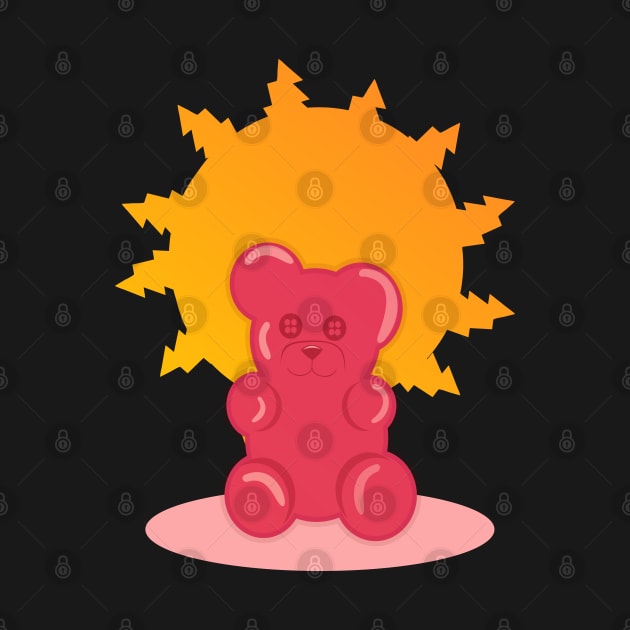 pink gummy bear by jaml-12