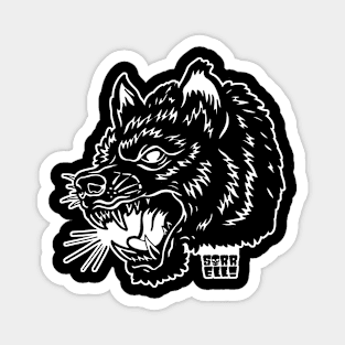 Black Wolf Magnet