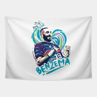 Karim Benzema for World Cup Qatar 2022 Tapestry