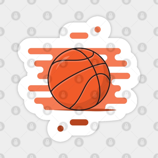 Basketball Ball Magnet by acidmit