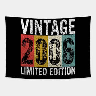 17 Years Old Vintage 2006 Limited Edition 17th Birthday gift Tapestry