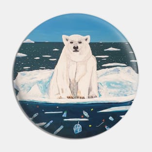 Polar Bear Drifting Pin