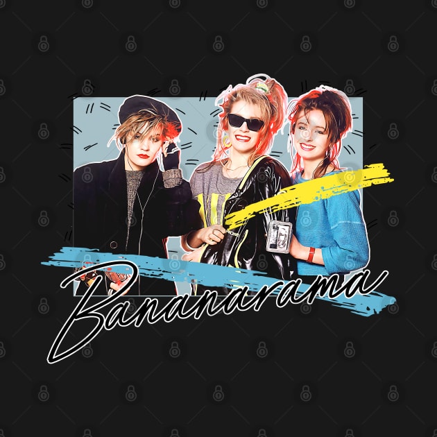 Bananarama - Retro 80s Fan Art Design by DankFutura