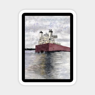 Sault Locks Freighter Magnet