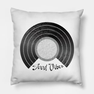 Good vibes record Pillow