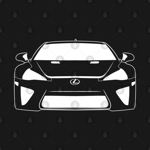 Lexus LFA Monterey White Outline by kindacoolbutnotreally