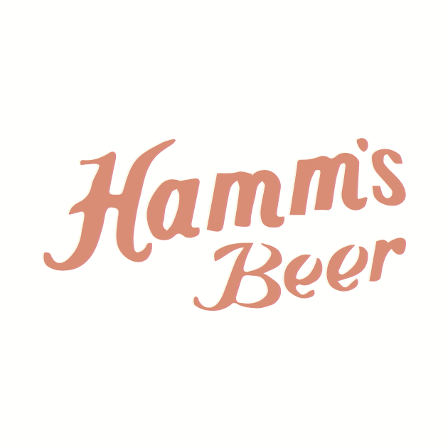 Faded Hamm's Beer - Vintage Sign Type by Eugene and Jonnie Tee's