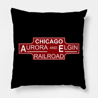 The Chicago Aurora and Elgin Railroad Pillow