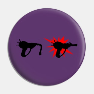 Zombie Pack-a-Punched Ray Gun on Purple Pin