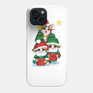 Adorable Christmas Kittens Phone Case