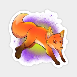 Neon Fox Magnet