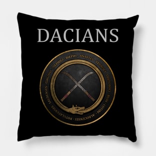 Dacia - Ancient Dacian Tribes - Draco and Falx Symbol Pillow