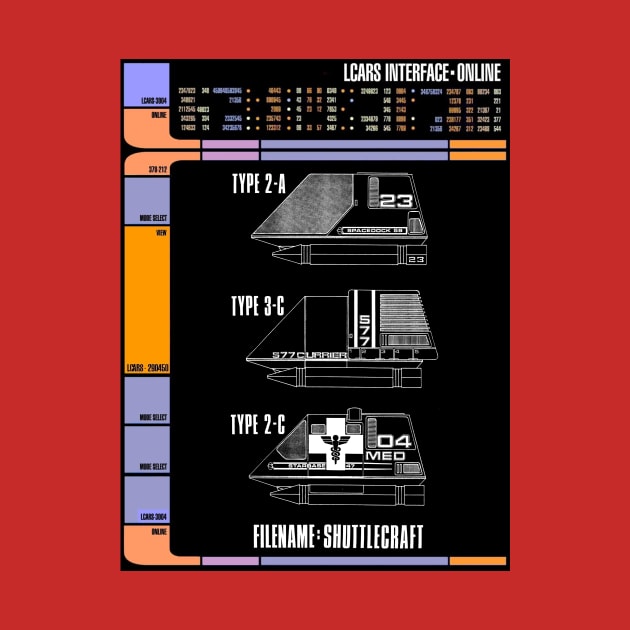 Computer Readout Showing Shuttlecraft by Starbase79