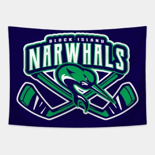 Block Island Narwhals Hockey Tapestry