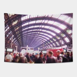 Italian Train Station Tapestry