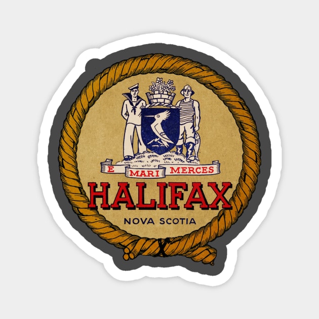 Vintage Halifax Nova Scotia Magnet by Kujo Vintage