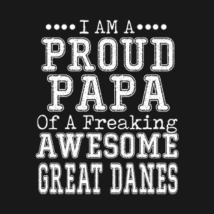 Proud Dad of an Awesome Corgi T-shirt Dog Dad Father's Day GREAT DANES T-Shirt