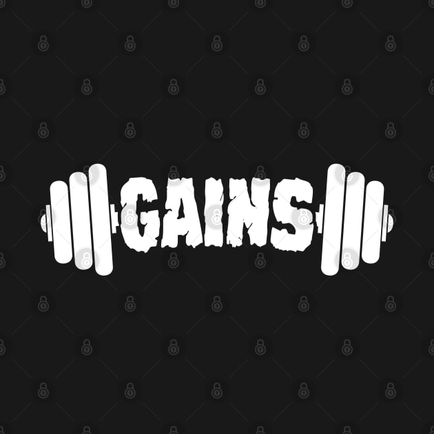 Gains Weight Lifting by TextTees