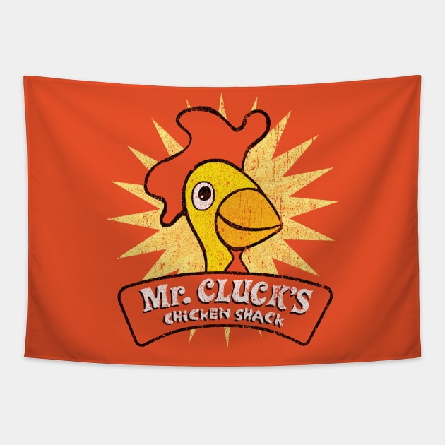 Mr. Cluck's Chicken Shack Tapestry by huckblade