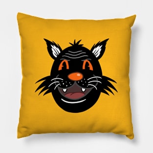 BLACK CAT CARTOON Pillow