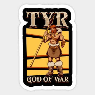 Tyr, God of Justice Sticker for Sale by CarolynFallon